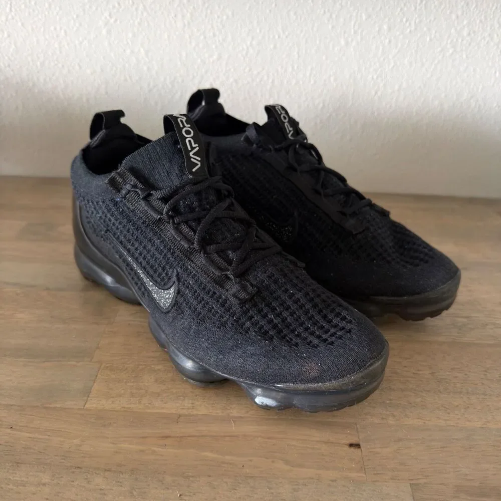 Nike Air VaporMax 2020 Flyknit Triple Black Sneakers Men's 9 DC9454-001